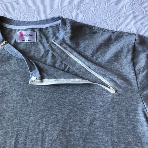 Men’s Comfy Chemo shirts XL short sleeve set of 2 - Picture 3 of 9